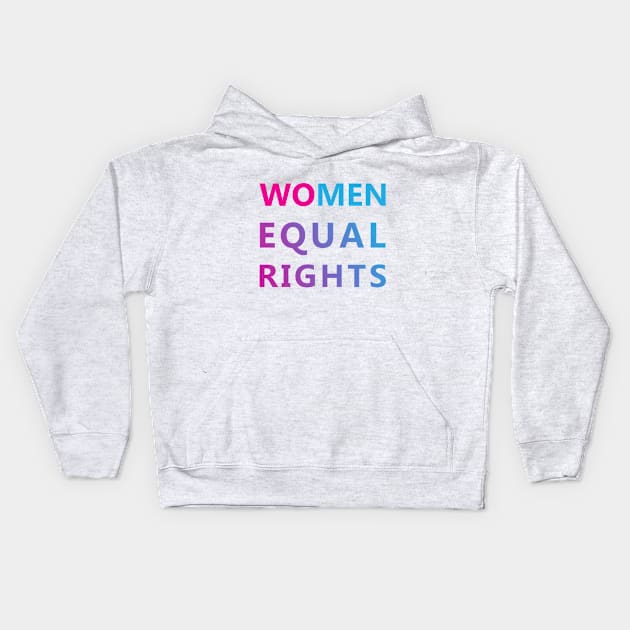 WoMen Equal Rights Kids Hoodie by Skymann